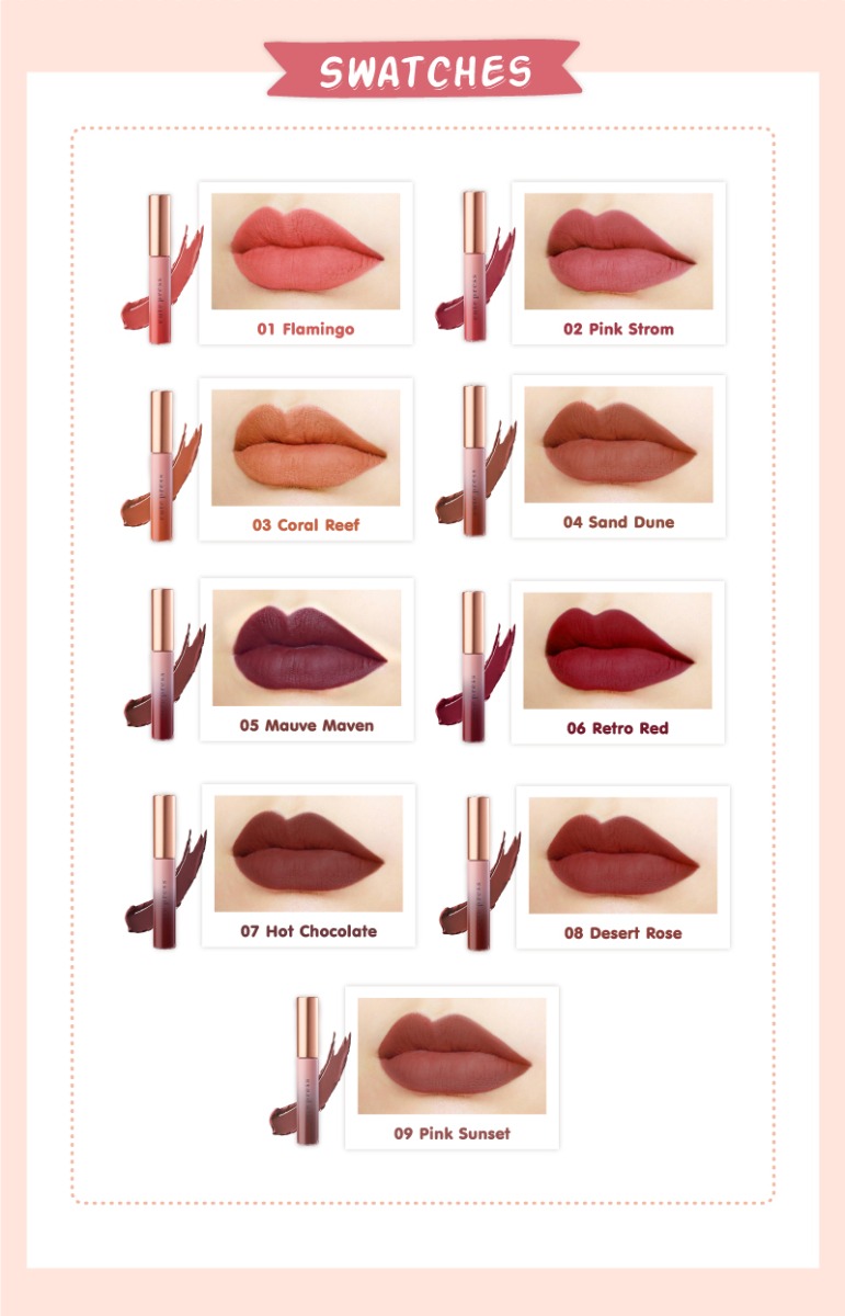 cute press nonstop beauty matte lock liquid lip